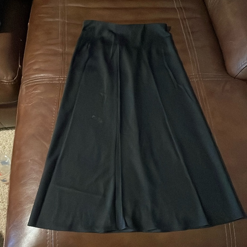 Black Satin Skirt
